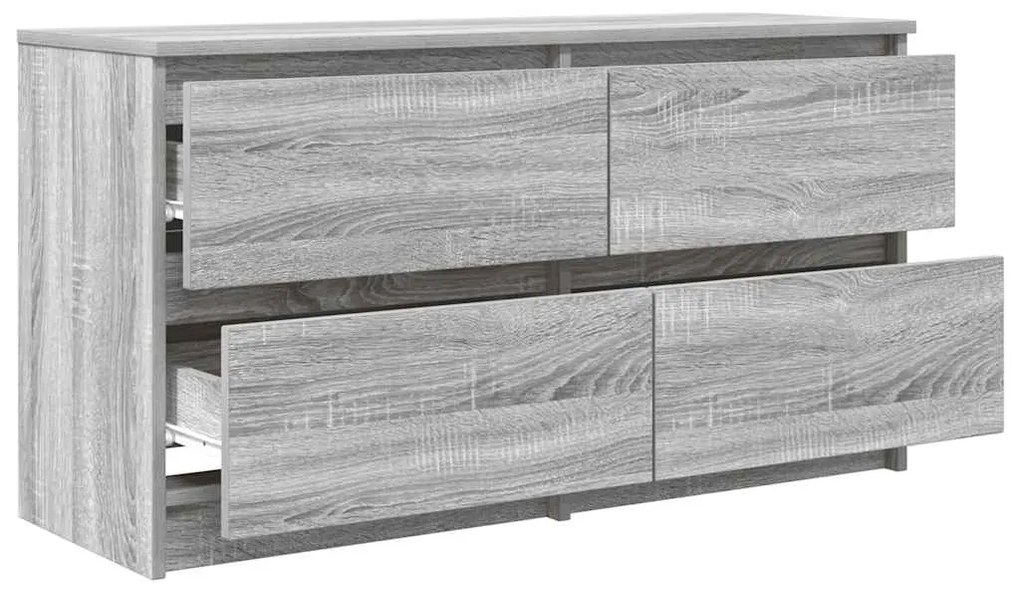 Έπιπλο Τηλεόρασης Γκρι Sonoma 100x35x54 εκ. από Επεξεργ. Ξύλο 861801