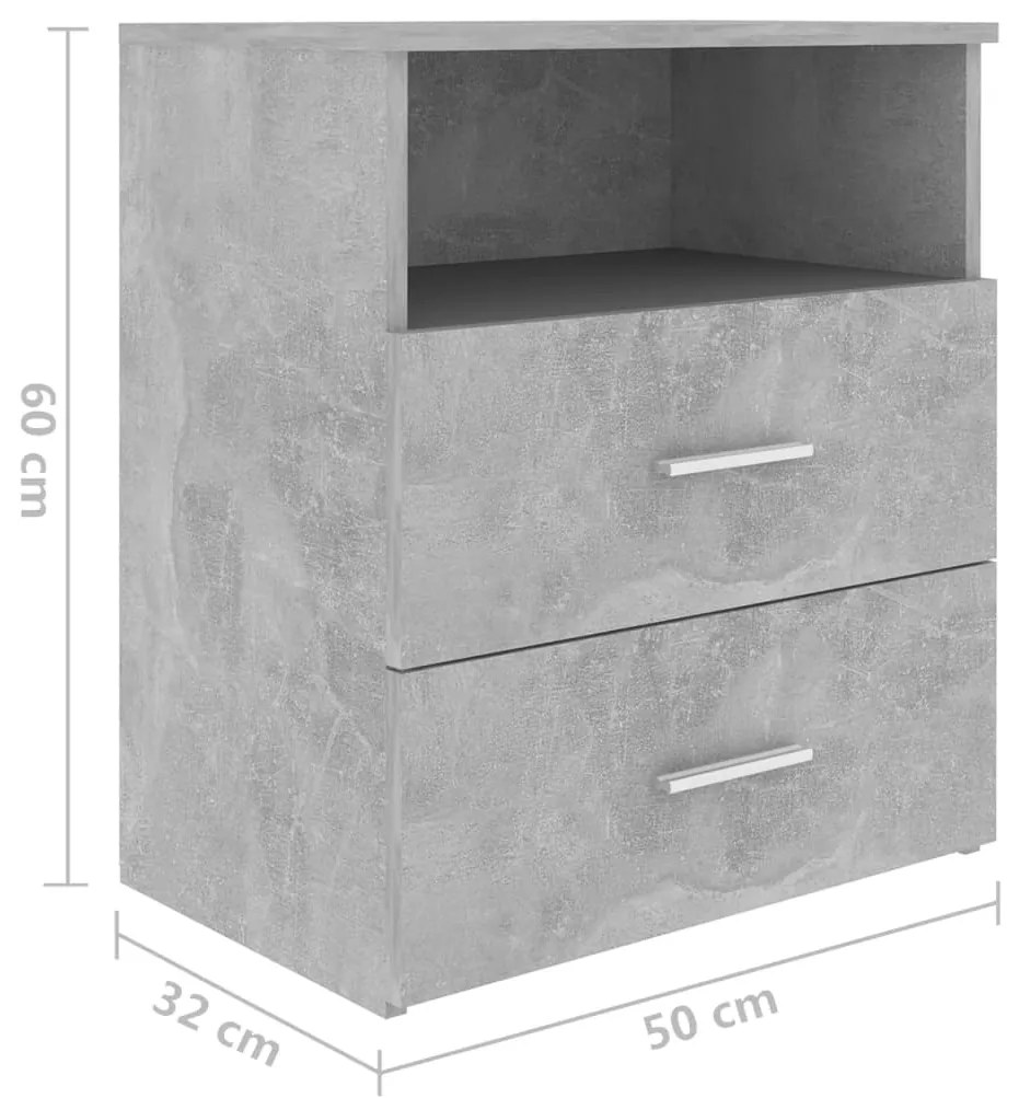 ΚΟΜΟΔΙΝΑ 2 ΤΕΜ. ΓΚΡΙ ΣΚΥΡΟΔΕΜΑΤΟΣ 50 X 32 X 60 ΕΚ. 803281