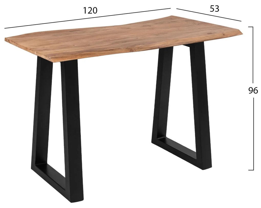 Κονσόλα Τραπέζι SOFIA SLIM C8744.11 απο Μασίφ Ξύλο Ακακίας σε Φυσικό 120x53x96Υ εκ. 120x53x96 εκ.