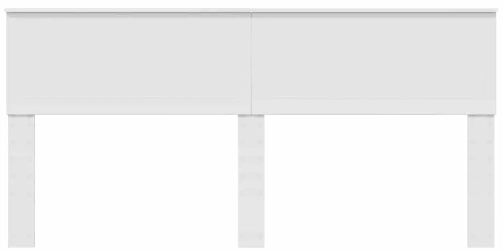 vidaXL Κεφαλάρι με κεφαλάρι Λευκό 180 cm Επεξεργασμένο ξύλο