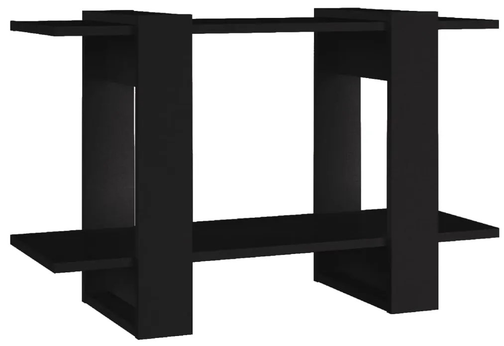vidaXL Βιβλιοθήκη/Διαχωριστικό Χώρου Μαύρο 80 x 30 x 51 εκ.