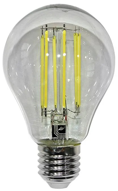 Adeleq Led Λάμπα Cog Αχλάδι Διάφανο Ε27 10W 230V Ψυχρό 13-2721100