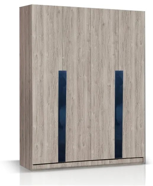 ΧΕΡΙ ΞΥΛΟ Ντουλάπα 4φυλλη LACK 185cm Μ. x 60cm x 240 --ΚΩΔ.: 10-05l