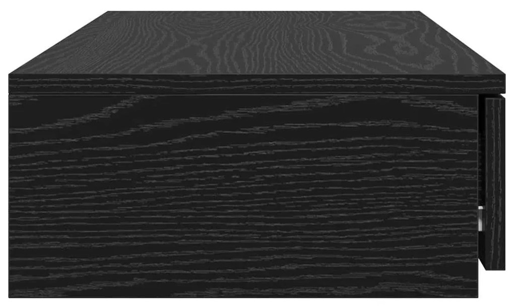 vidaXL Συρτάρια κρεβατιού με συρτάρι Μαύρη Οξυά 100 x 36,5 x 16,5 εκ