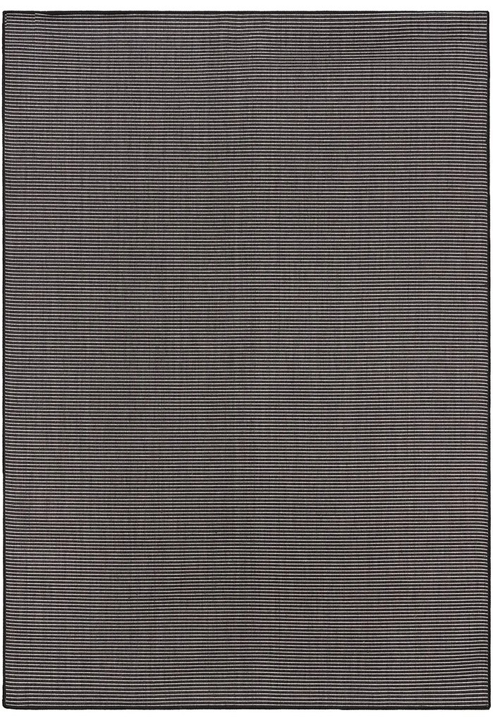 Σετ Χαλιά Κρεβατοκάμαρας 3Τμχ. Ψάθα Maestro 9002/90 Black-White Colore Colori ΣΕΤ (2 70x150 &amp; 70x220) Polypropylene