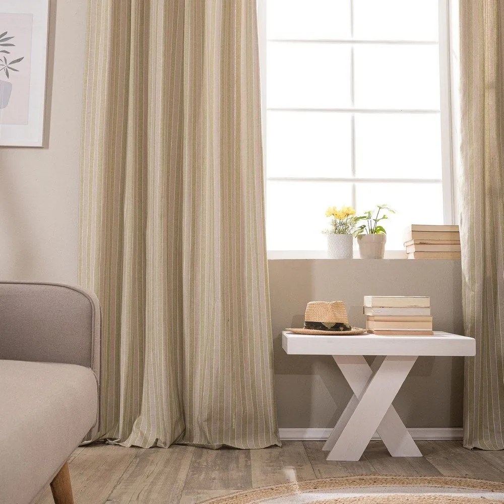 Κουρτίνα Prado 08 Lime Teoran 140x275 Cotton-Polyester