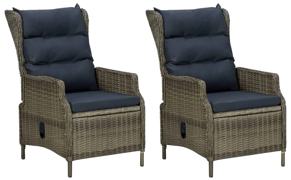 vidaXL Σετ Τραπεζαρίας Κήπου 7 Τεμαχίων Καφέ