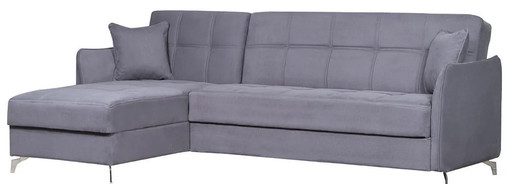 Καναπές Γωνιακός JOAQUIN Γκρι 272x150x90cm