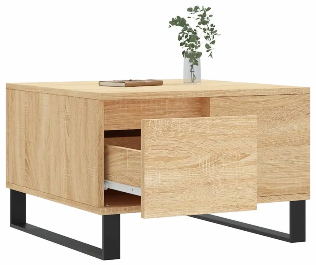 vidaXL Τραπεζάκι Σαλονιού Sonoma Δρυς 55x55x36,5εκ. Επεξεργασμένο Ξύλο