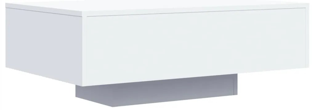 vidaXL Τραπεζάκι Σαλονιού με Φώτα LED Λευκό 85x55x31 εκ.