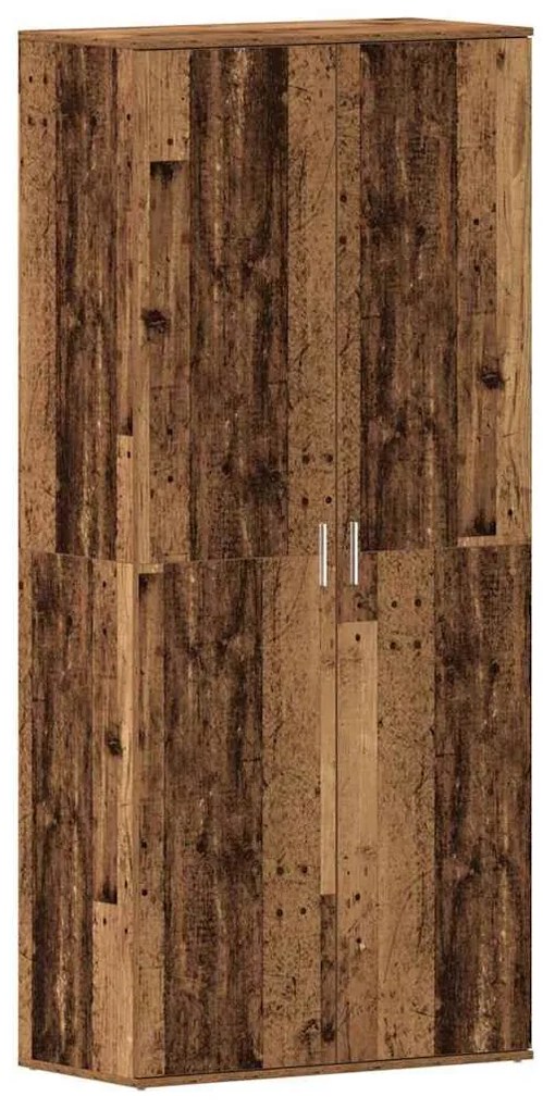 vidaXL Ντουλάπα Παπουτσιών Καφέ 80 x 39 x 180 εκ Επεξεργασμένο ξύλο