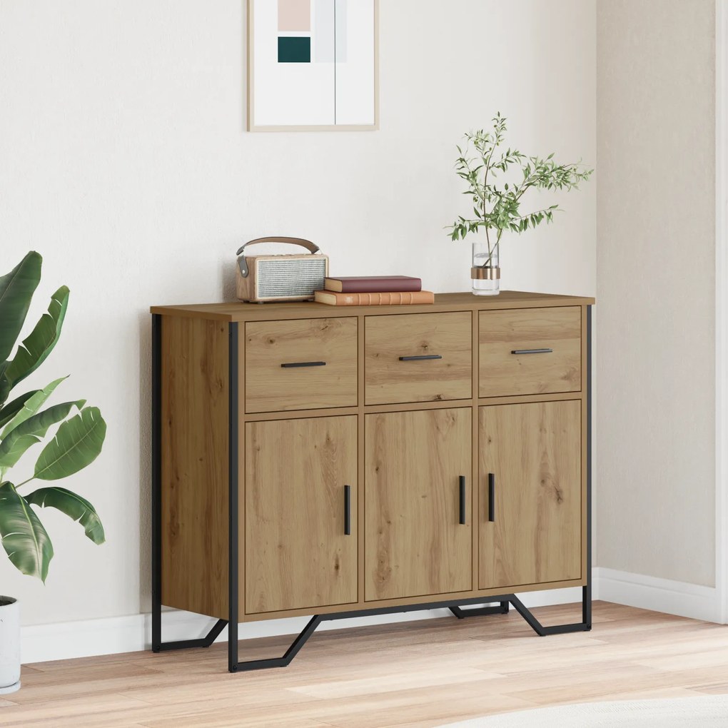 vidaXL Σαλίγκαρος  Artisan Oak 97x32.5x74.5 εκ. Επεξεργασμένο Ξύλο
