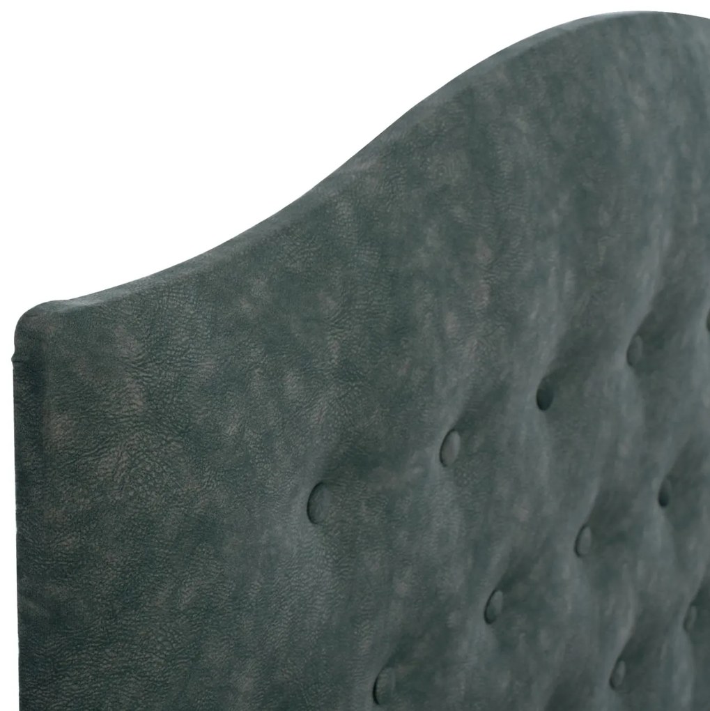 Επενδυμένο Κρεβάτι MALENA Ημίδιπλο Nubuck Πράσινο 120x200 εκ. 120x202x120 εκ.