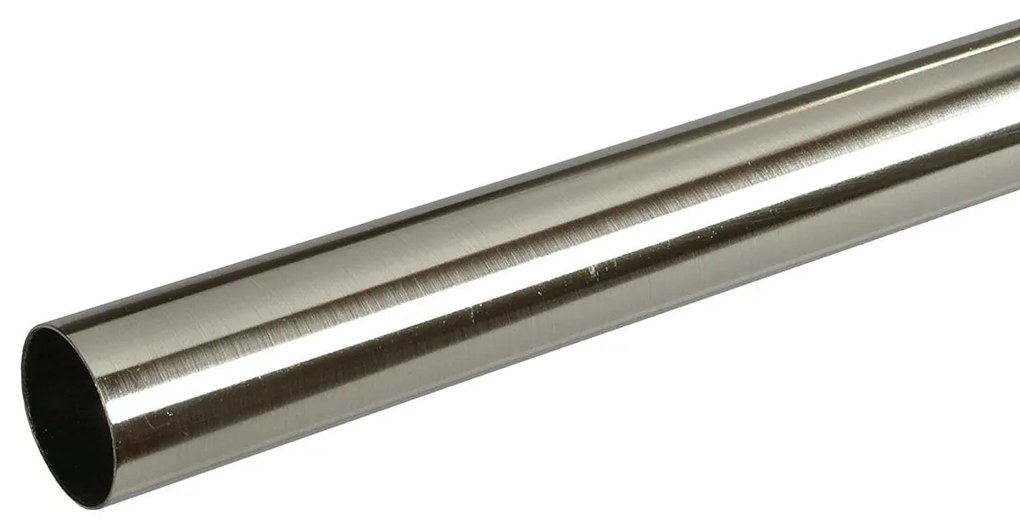 Κουρτινόξυλο Βέργα Φ19mm Μονό 240cm Grace Chrome Brushed 190245