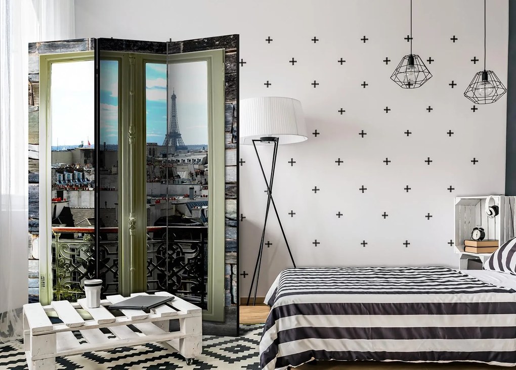 Διαχωριστικό με 3 τμήματα - Parisian View [Room Dividers] 135x172