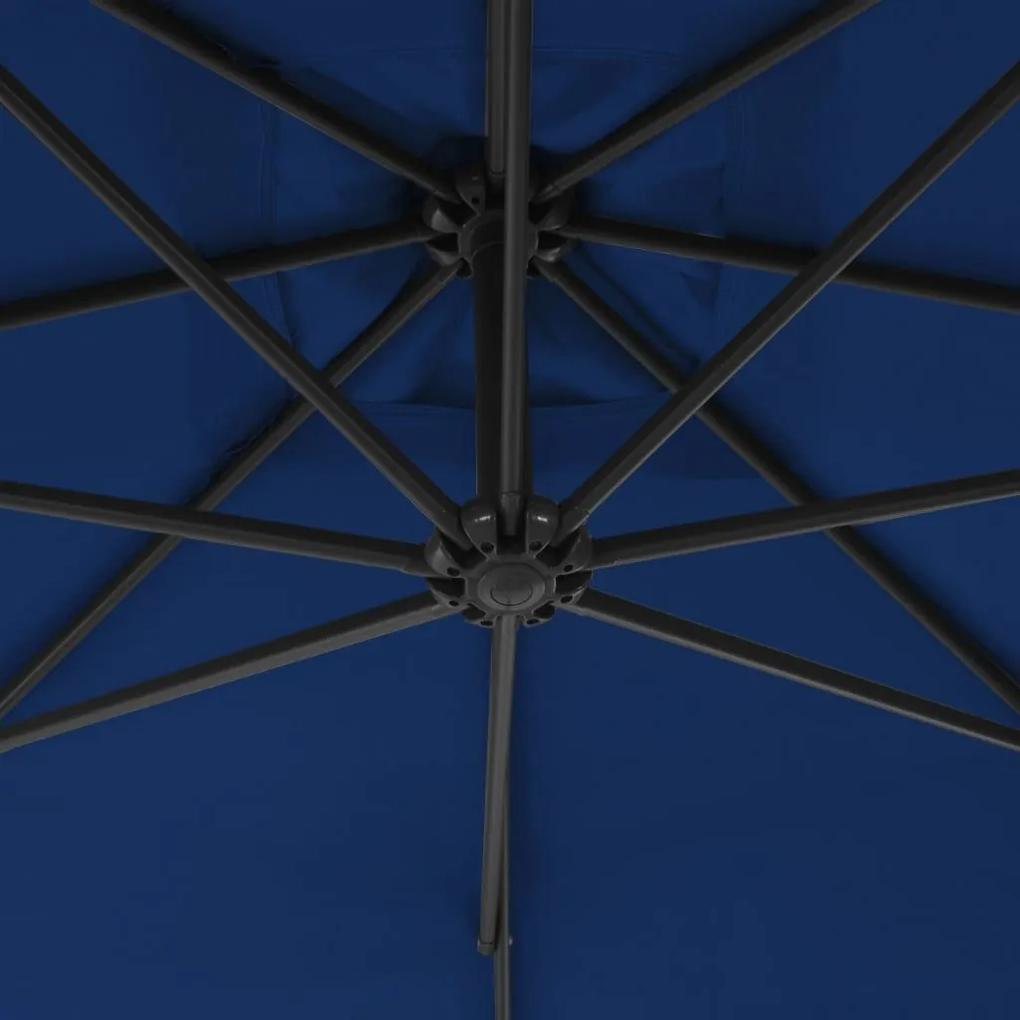 Ομπρέλα Κρεμαστή Αζούρ 250 x 250 εκ. με Ατσάλινο Ιστό - Μπλε
