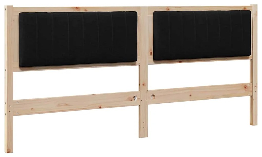 vidaXL Ταπετσαρισμένο κεφαλάρι Καφέ 180 cm Στερεά ξυλεία πεύκου