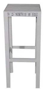 ΣΚΑΜΠΩ 33X33X78 CM ΞΥΛΙΝΟ ΓΙΑ ΜΠΑΡ ΛΕΥΚΟ ΠΑΟΥΛΟΒΝΙΑ