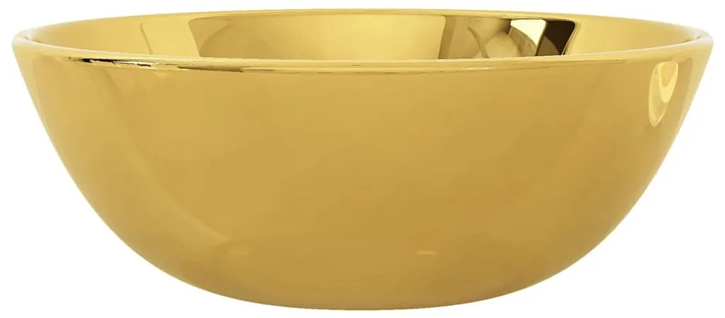 vidaXL Νιπτήρας Χρυσός 28 x 10 εκ. Κεραμικός