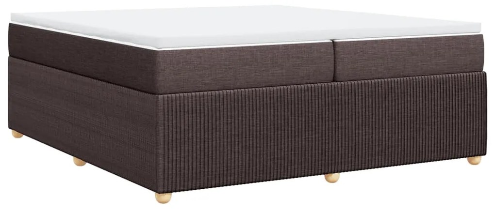 ΚΡΕΒΑΤΙ BOXSPRING ΜΕ ΣΤΡΩΜΑ ΣΚΟΥΡΟ ΚΑΦΕ 200X200 ΕΚ. ΥΦΑΣΜΑΤΙΝΟ 3285598