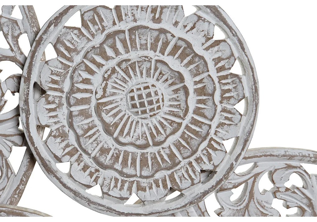 Διακόσμηση τοίχων DKD Home Decor Ξύλο από Μάνγκο Τροπικό Κύκλους (108 x 3,5 x 64 cm)