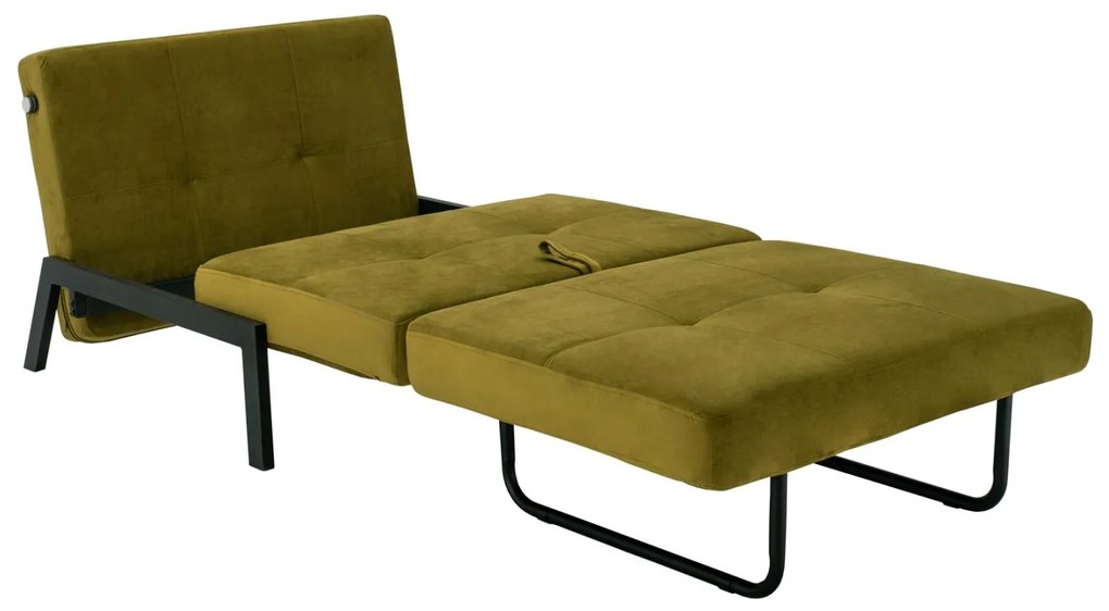 Πολυθρόνα - Κρεβάτι CONSTANCE C3078.13 Βελούδο Λαδί 95x92x66Υ εκ. 95x92x66 εκ.