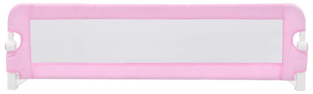 vidaXL Μπάρα Κρεβατιού Προστατευτική Ροζ 120 x 42 εκ. από Πολυεστέρα
