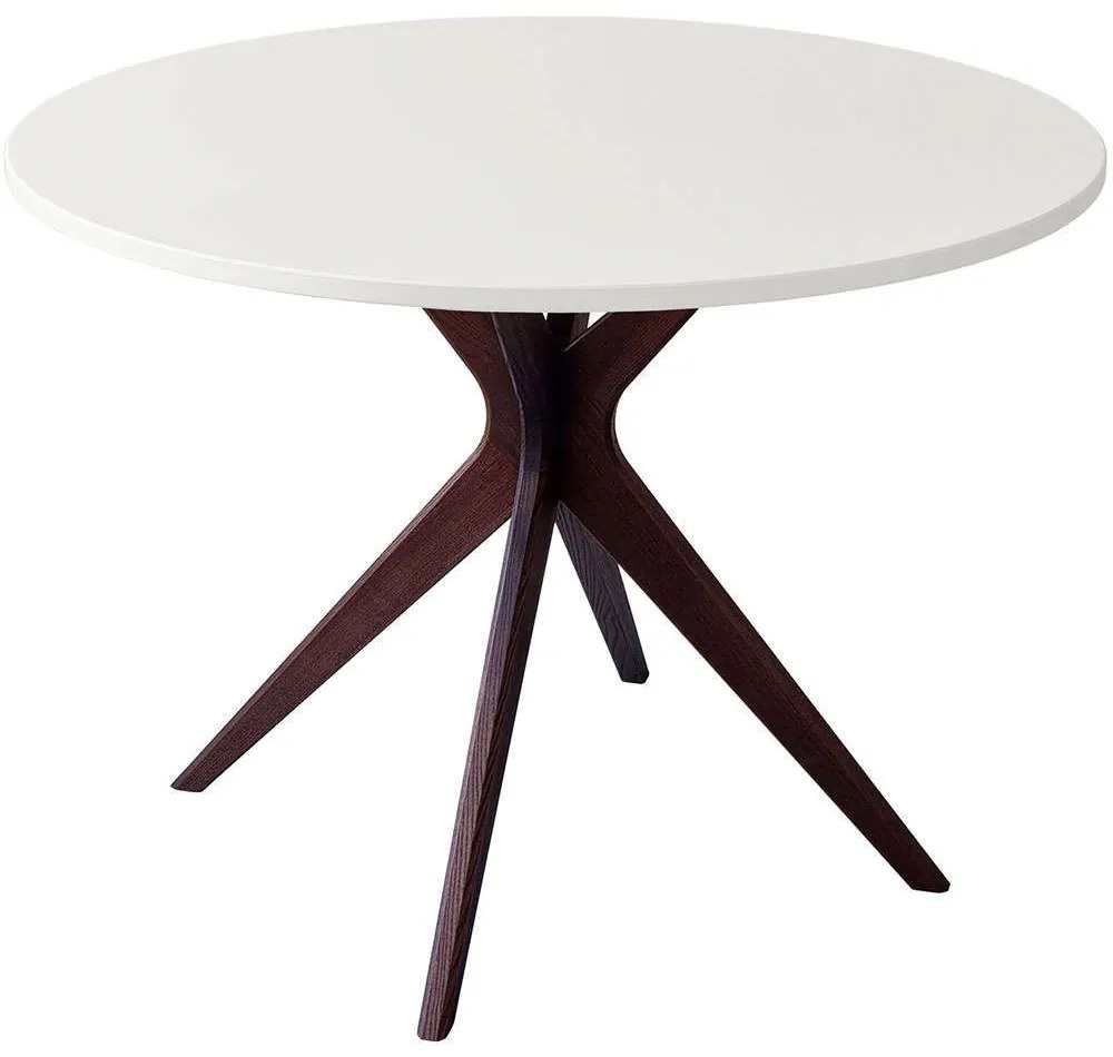 Τραπέζι Jubi Bold JUBIBOLDTROWAL1 100x73cm Walnut-White Mdf, Wood