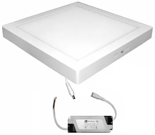 Φωτιστικό PL Οροφής LED 24W SMD Τετράγωνο 6300K 21-02532000 Lumen-21-02532000-Λευκό 21-02532000