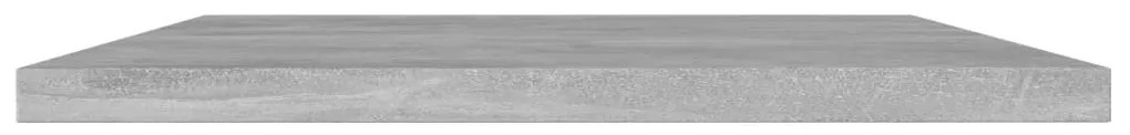 vidaXL Ράφια Βιβλιοθήκης 4 τεμ Γκρι Σκυροδ. 100x20x1,5 εκ. Επεξ. Ξύλο