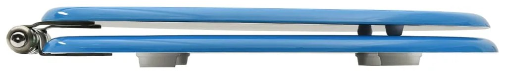 vidaXL Καλύμματα Λεκάνης με Soft Close 2 τεμ. Σχέδιο Βαθιά Θάλασσα MDF