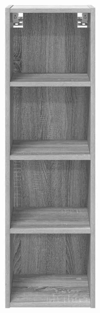 vidaXL Κρεμαστό ντουλάπι Γκρίζο Σονομα 30 x 29,5 x 100 εκ.