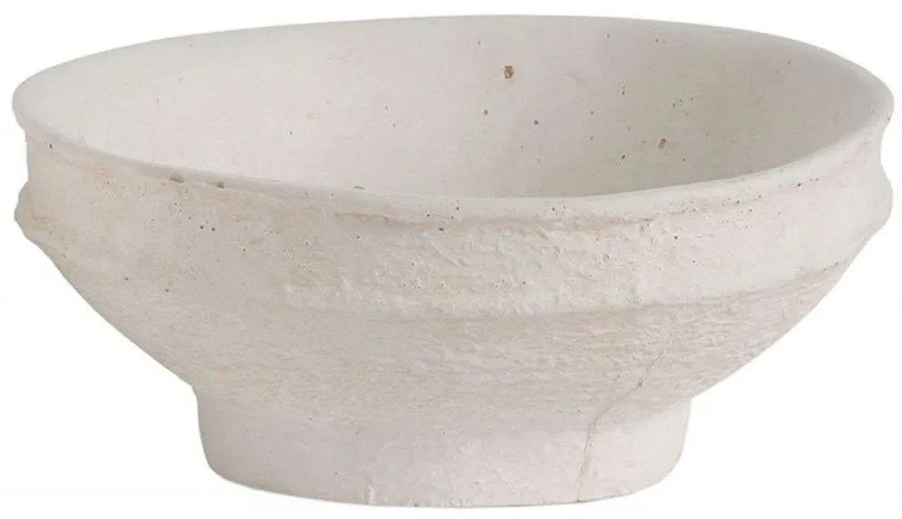 Διακοσμητικό Μπωλ Cement AH-AX24080 Φ26x10cm White Andrea House Τσιμέντο