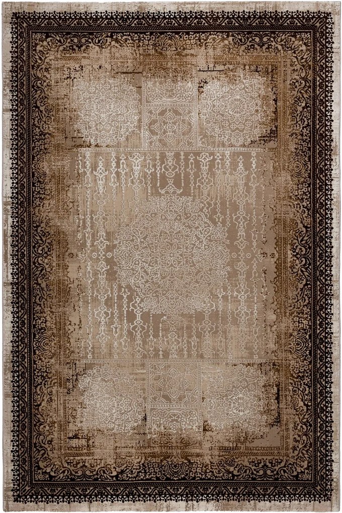 Χαλί Indilook 5091A 68 Vison-Cream Βιοκαρπέτ 200X290cm