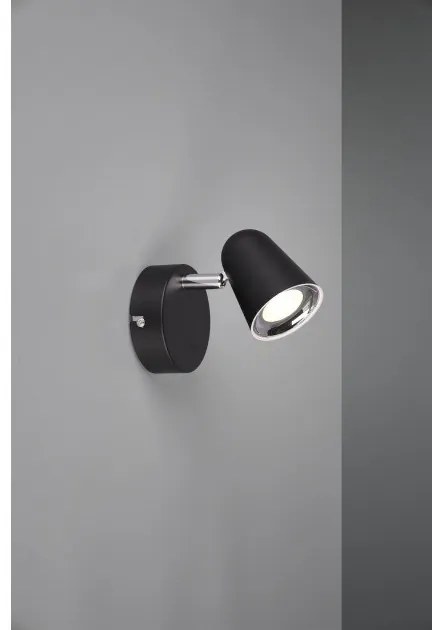 Σποτ Φωτιστικό Οροφής Τοίχου LED 3,5W Κινητό Toulouse Trio Lighting-R82121132-Μαύρο R82121132