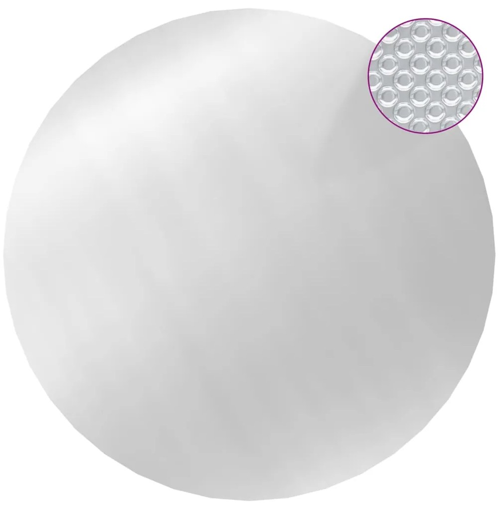 vidaXL Κάλυμμα Πισίνας Ασημί 417 εκ. από Πολυαιθυλένιο