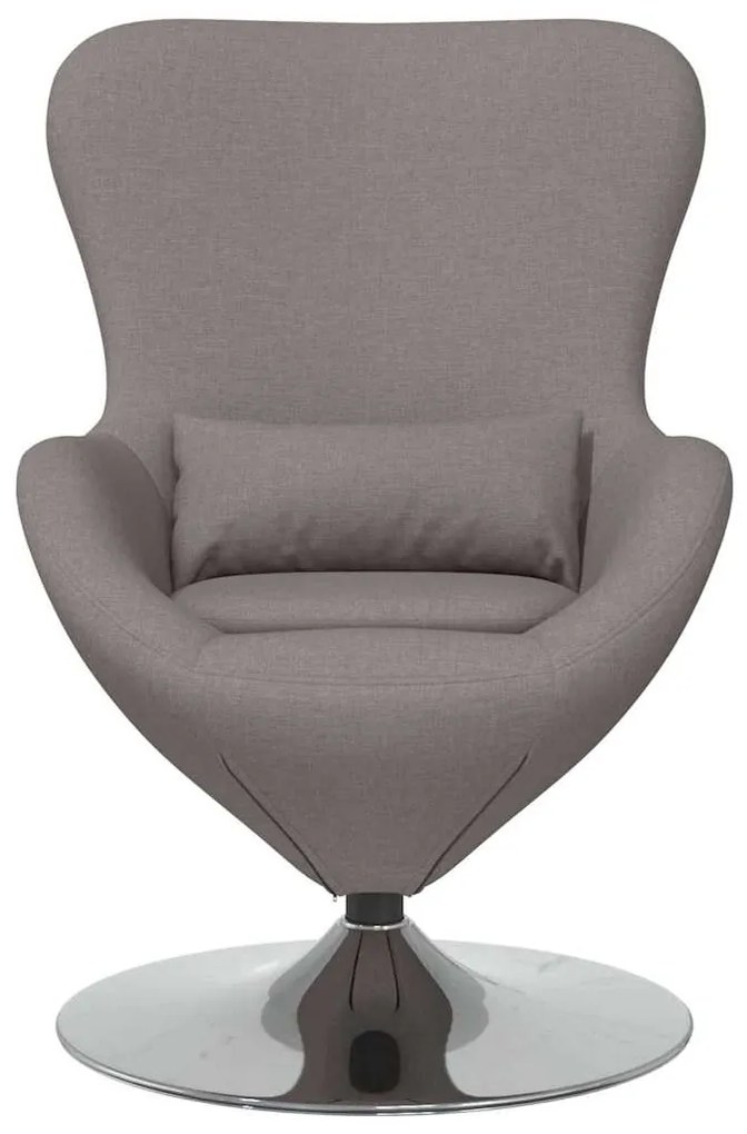 vidaXL Κάθισμα-αυγό Taupe 63 x 73 x 90 εκ ύφασμα