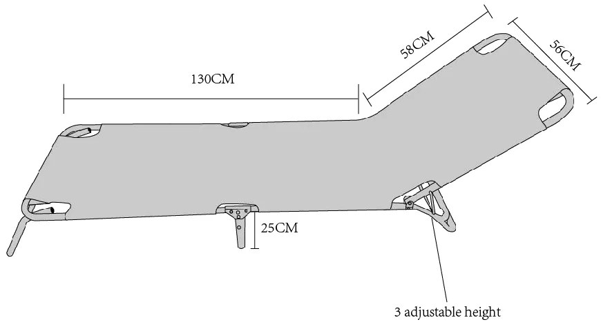 Ξαπλώστρα Παραλίας Μπλε Μέταλλο/Ύφασμα 188x57x25cm - 14660023 - 14660023