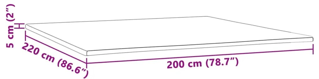 Ανώστρωμα 200x220x5 εκ. - Λευκό