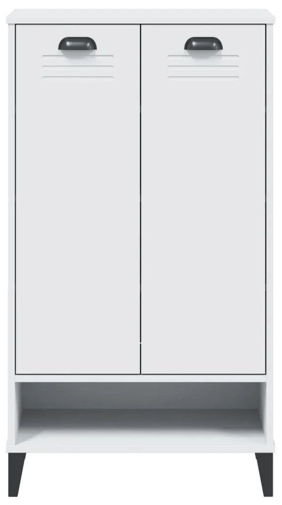 vidaXL Παπουτσοθήκη VIKEN Λευκή από Επεξεργασμένο Ξύλο