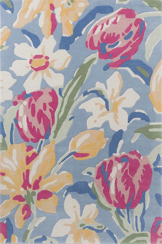 Χαλί Tulips 082208 China Blue Laura Ashley 140X200cm