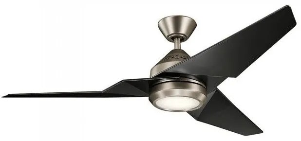 Ανεμιστήρας Οροφής 60W Φωτιστικό LED 18W Τηλεχειριστήριο Jade Elstead Lighting KLF-JADE-60-AP Μαύρο-Ασημί