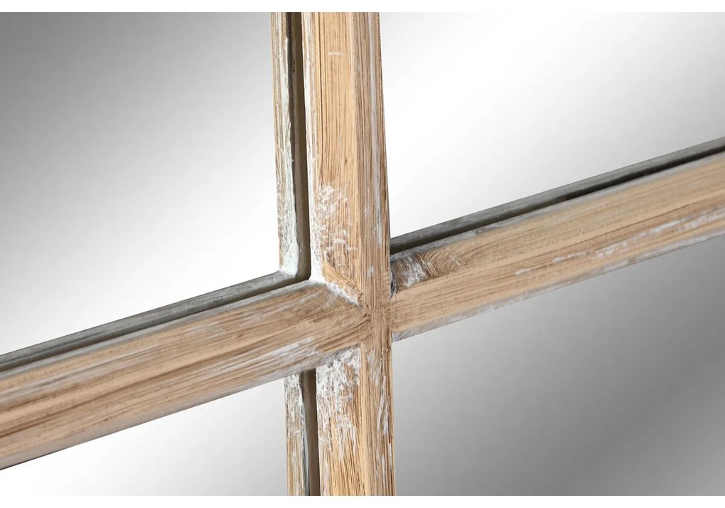 Τοίχο καθρέφτη Home ESPRIT Φυσικό Παράθυρο Μαρινάτος 80 x 4 x 140 cm