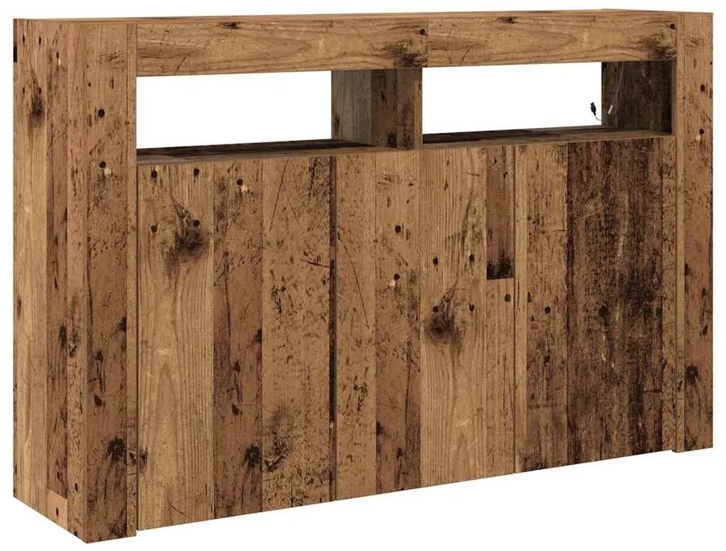 vidaXL Πλαϊνό γραφείο Παλαιό ξύλο 116 x 30 x 75 εκ. Επεξεργασμένο ξύλο