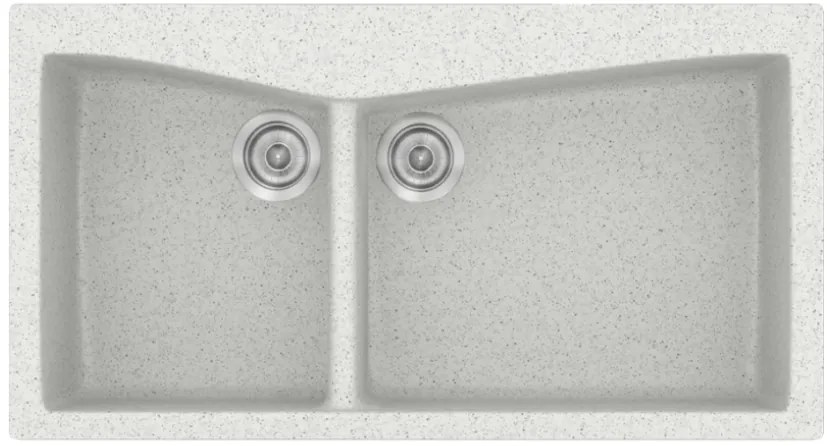 Sanitec Classic 326 Granite White Ένθετος Νεροχύτης SAN.326.01.GWH