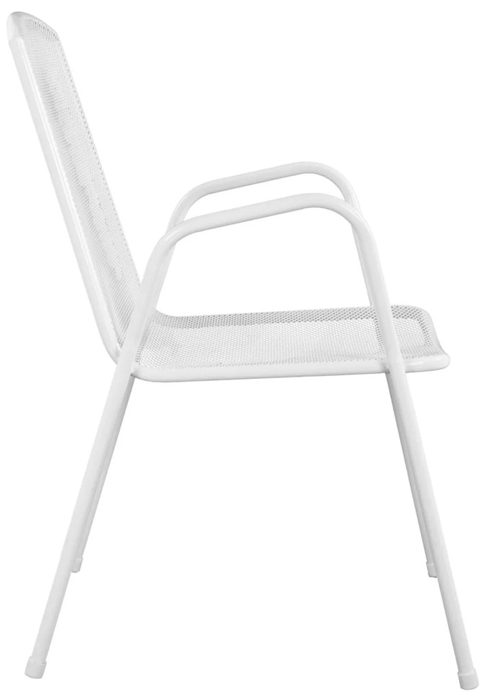 Καρέκλα - Πολυθρόνα ELIJAH C5005.02 Μεταλλική Λευκή 54x62x89Υ εκ. 54x62x89 εκ.