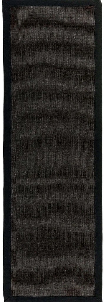 Χαλί Sisal Black-Black Asiatic London 68X240cm