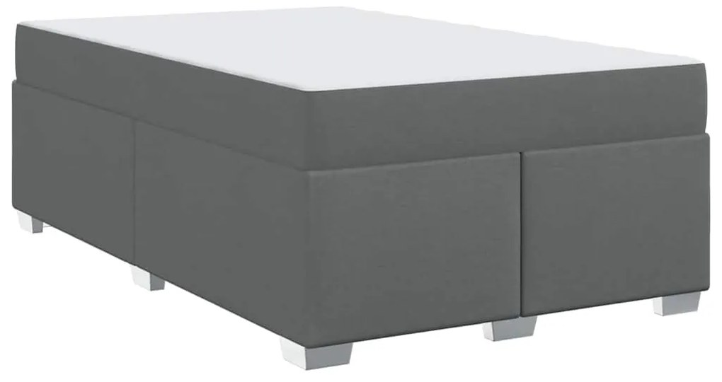 vidaXL Σκελετός Κρεβατιού Σκούρο γκρι 120 x 190 cm ύφασμα