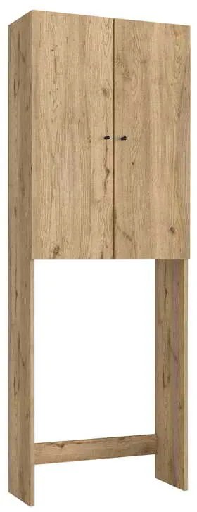 Έπιπλο πλυντηρίου Romme Megapap χρώμα sepet oak 65x27,1x180εκ.