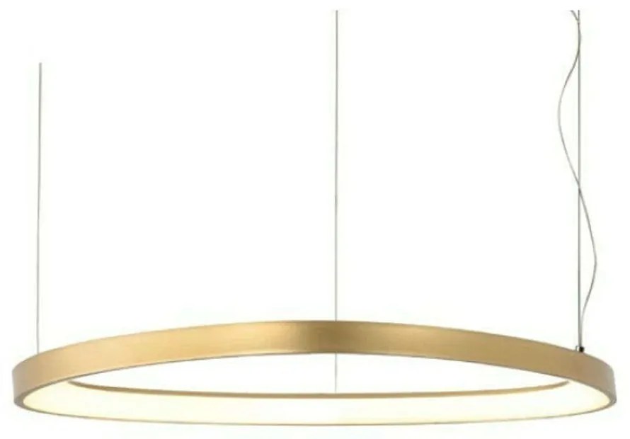 Φωτιστικό Οροφής Harmony BR97LEDP80GD 74W Led Φ80cm 120cm Gold Aca Aluminium